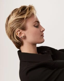 Akiro Moss Agate Single Earring -Fashion Accessories 5 IMAGEN 5128 scaled