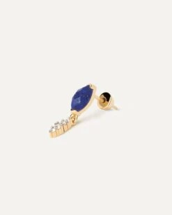 Lapis Lazuli Ginger Single Earring 14 Lapis Lazuli Ginger Single Earring -Fashion Accessories 5 PG01 065 U alt1 scaled