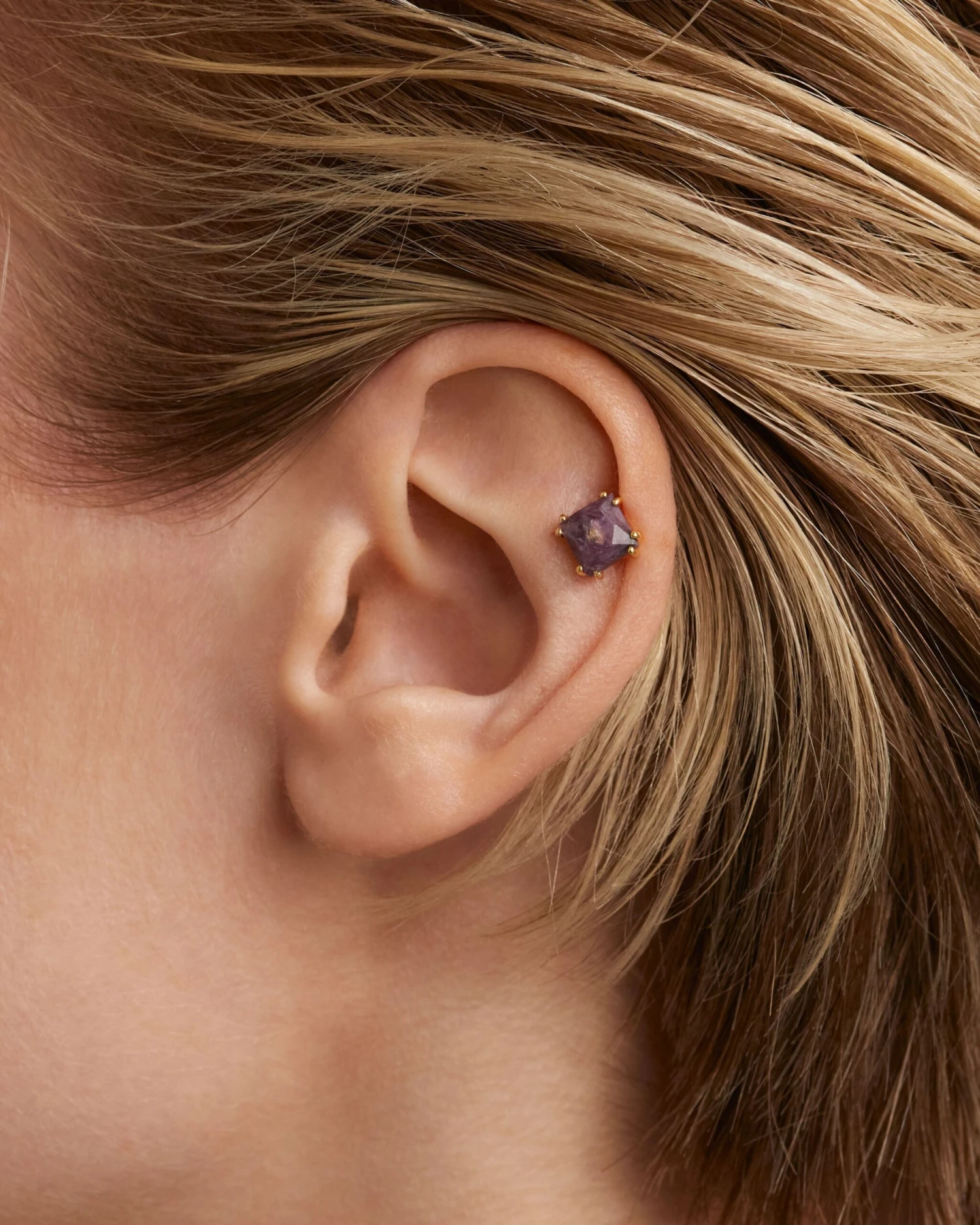 Suki Charoite Single Earring 5 Suki Charoite Single Earring - Image 5