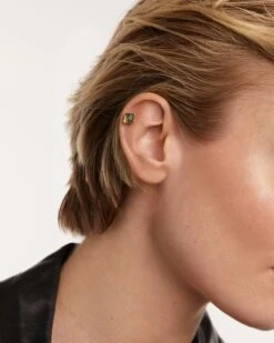 Suki Moss Agate Single Earring -Fashion Accessories 5 PG01 656 U beauty2 scaled