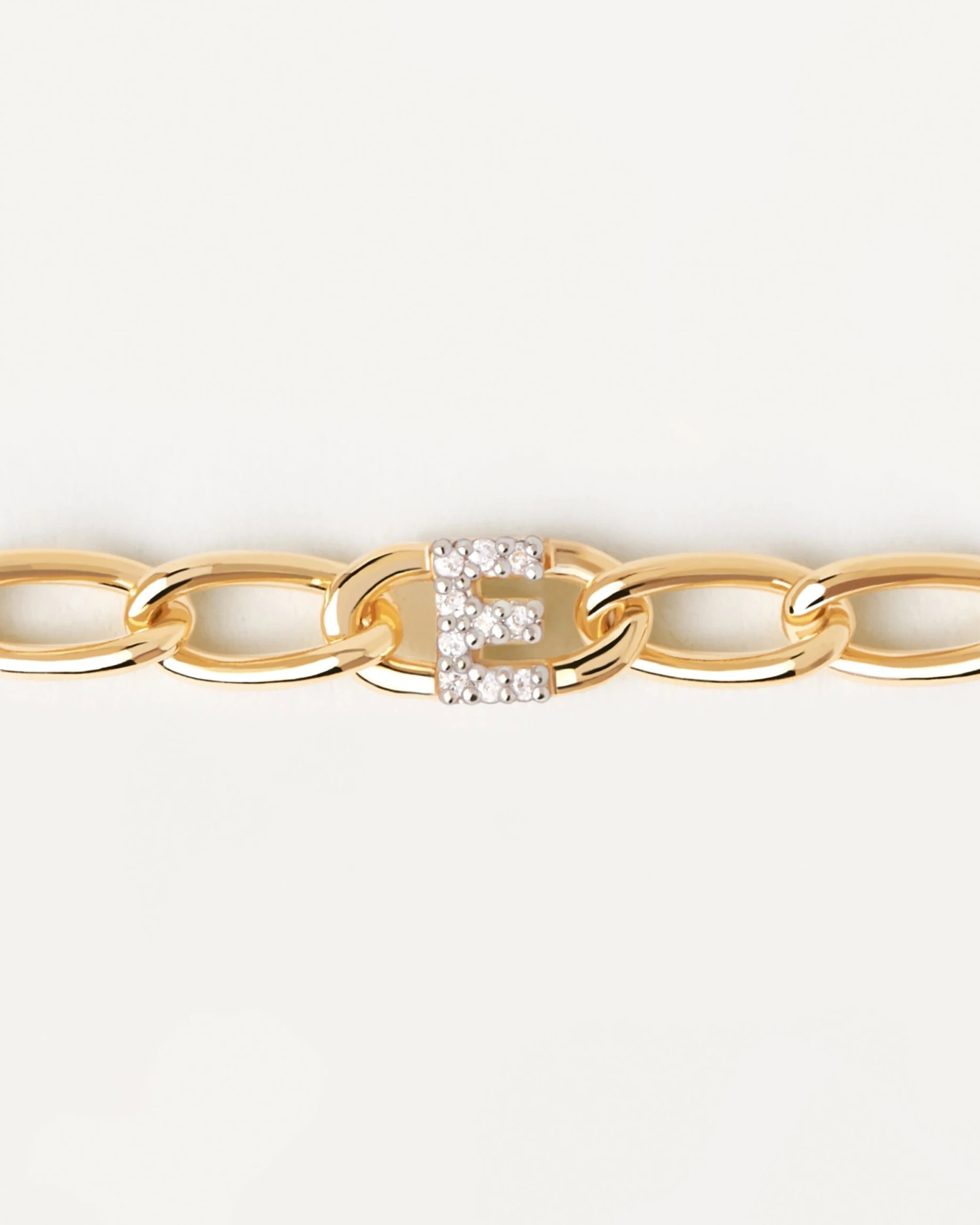 Letter E Chain Bracelet 4 Letter E Chain Bracelet - Image 4