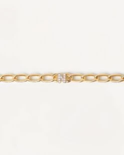 Letter N Chain Bracelet -Fashion Accessories 5 PU01 551 U scaled