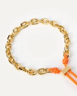 Tangerine Essential Rope And Chain Bracelet -Fashion Accessories 5 PU01 693 U alt1 scaled