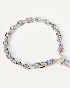Prisma Essential Rope And Chain Silver Bracelet -Fashion Accessories 5 PU02 690 U alt1 scaled