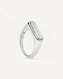 Ribbon Stamp Silver Ring -Fashion Accessories 5.AN02 625 U scaled