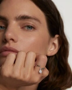 Aqua Solitaire Silver Ring -Fashion Accessories 6 AN02 959 U beauty2 scaled