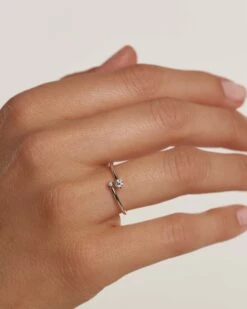 Diamonds And White Gold Duo Ring -Fashion Accessories 6 AN06 009 3 scaled