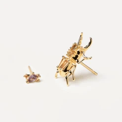 Courage Beetle Earrings -Fashion Accessories 6 AR01 368 U alt1