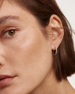 Diamonds And White Gold Eternity Medium Hoops -Fashion Accessories 6 AR06 016 U 3 scaled