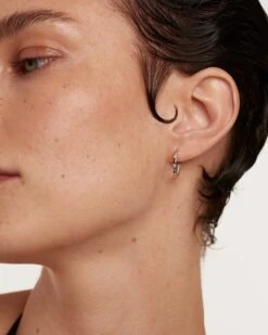 Diamonds And White Gold Frosty Hoops -Fashion Accessories 6 AR06 017 U 0 scaled