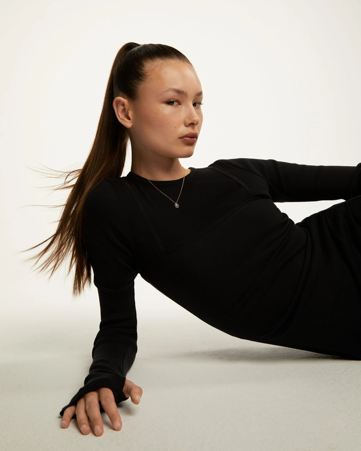 Mini Letter K Necklace 5 Mini Letter K Necklace - Image 5