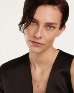 Diamonds And Gold Letter A Necklace -Fashion Accessories 6 CO05 006 U 0 scaled