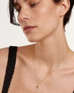 Diamonds And Gold Letter K Necklace -Fashion Accessories 6 CO05 016 U 2 scaled