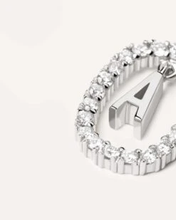 Diamonds And White Gold Letter A Necklace -Fashion Accessories 6 CO06 006 U 758 scaled