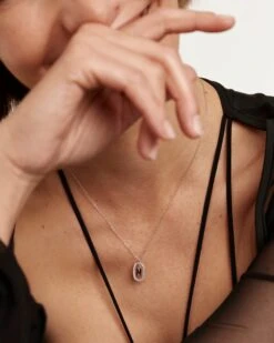 Diamonds And White Gold Letter Necklaces 17 Diamonds And White Gold Letter Necklaces -Fashion Accessories 6 CO06 018 U scaled