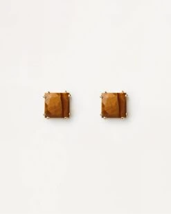 Suki Tiger Eye Single Earring -Fashion Accessories 6 PG01 652 U alt2 scaled