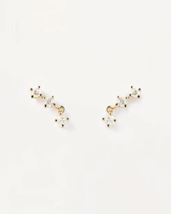 Diamonds And Gold Isabella Single Earring -Fashion Accessories 6 PG05 032 U alt4 scaled