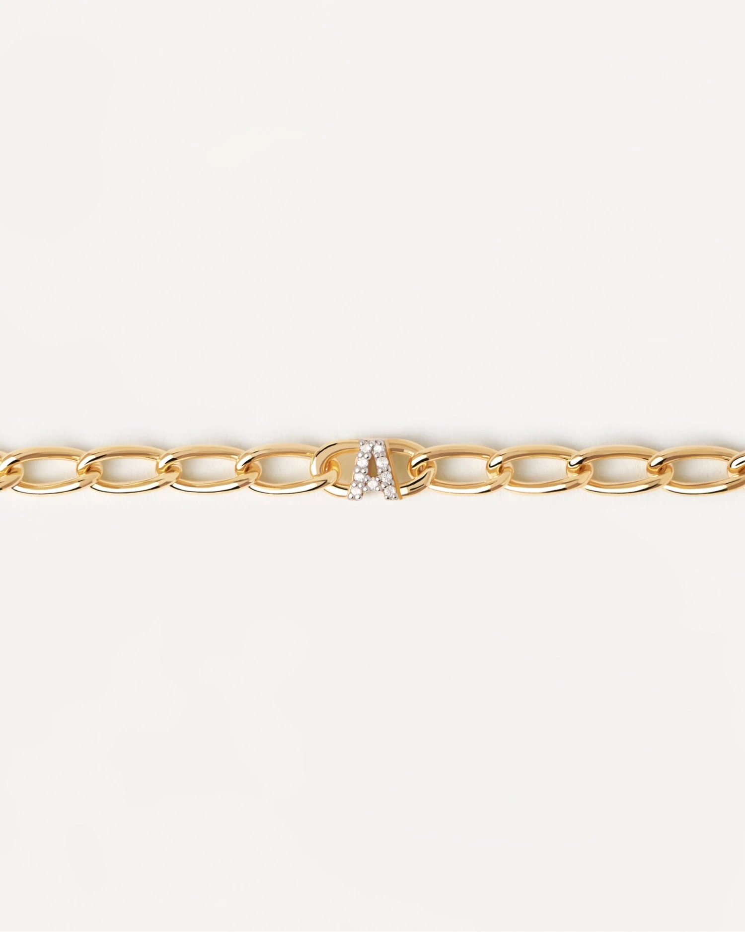 Letter A Chain Bracelet 6 Letter A Chain Bracelet - Image 6