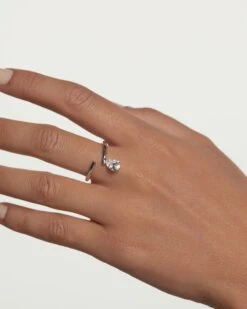 Aqua Solitaire Silver Ring -Fashion Accessories 7 AN02 959 U beauty3 scaled