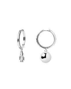 Space Age Silver Earrings -Fashion Accessories 7 AR02 507 U scaled