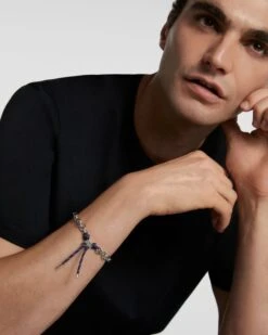 Midnight Essential Rope And Chain Silver Bracelet 13 Midnight Essential Rope And Chain Silver Bracelet -Fashion Accessories 7 PU02 694 U beauty1 scaled