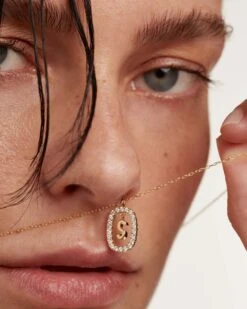 Diamonds And Gold Letter S Necklace 22 Diamonds And Gold Letter S Necklace -Fashion Accessories 8 CO05 024 U 5 scaled