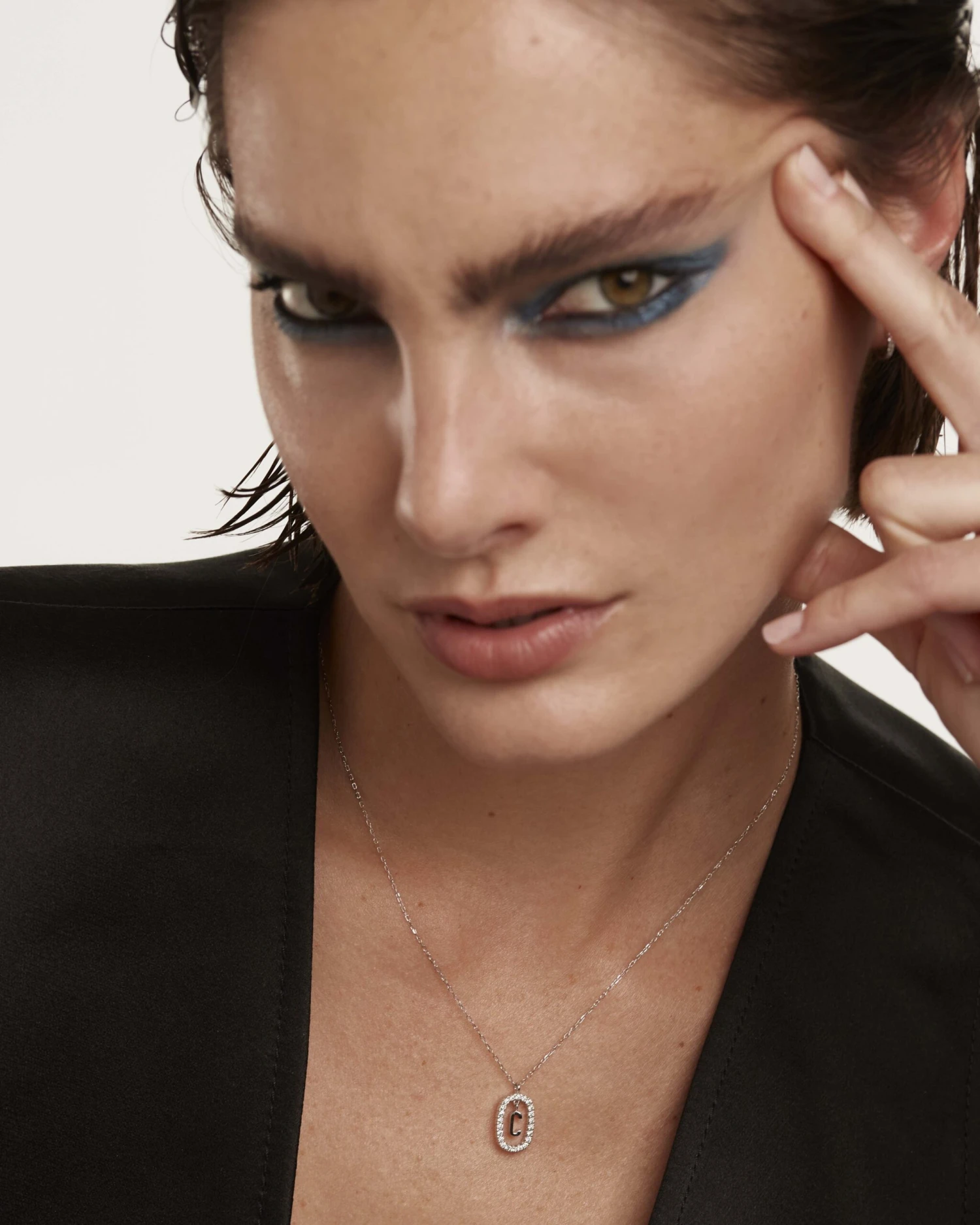 Diamonds And White Gold Letter Necklaces 8 Diamonds And White Gold Letter Necklaces - Image 8