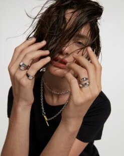 Square Shimmer Stamp Silver Ring -Fashion Accessories 9 IMAGEN 8686 scaled