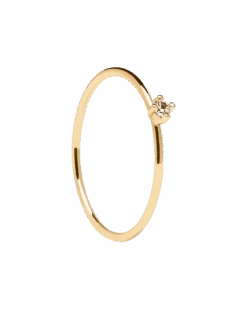 White Solitary Ring -Fashion Accessories AN01 156 scaled