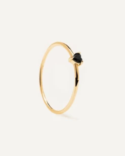 Black Heart Ring -Fashion Accessories AN01 224 3 6ecbd55f 5588 4ed3 8dad 92c9fac802de