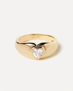 Bright Heart Ring 19 Bright Heart Ring -Fashion Accessories AN01 902 U alt2