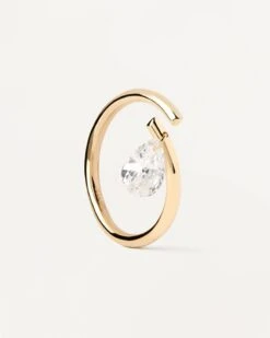 Aqua Solitary Ring 17 Aqua Solitary Ring -Fashion Accessories AN01 959 U