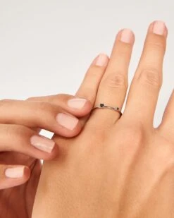 Black Kita Silver Ring -Fashion Accessories AN02 131 U grid2 4a74e8ff ee46 49ff acef e641d07b0b7b