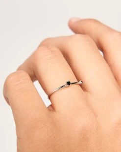 Black Kita Silver Ring -Fashion Accessories AN02 131 2 scaled