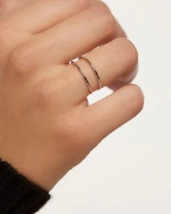 Twin Silver Rings -Fashion Accessories AN02 159 U beauty1 2212bd39 ca46 4282 8ef8 1e2cf4803b59