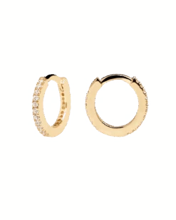 White Mini Hoops -Fashion Accessories AR01 134 U 2 scaled