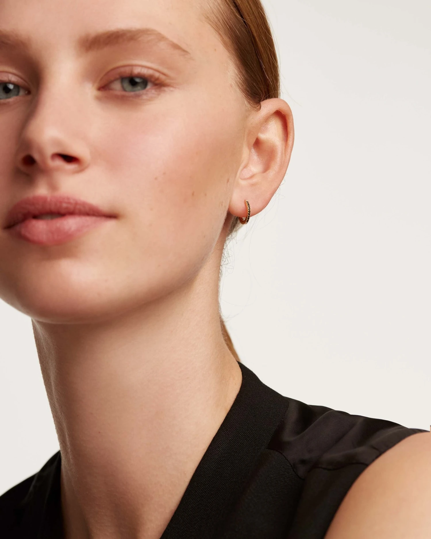 Black Mini Hoops 5 Black Mini Hoops - Image 5