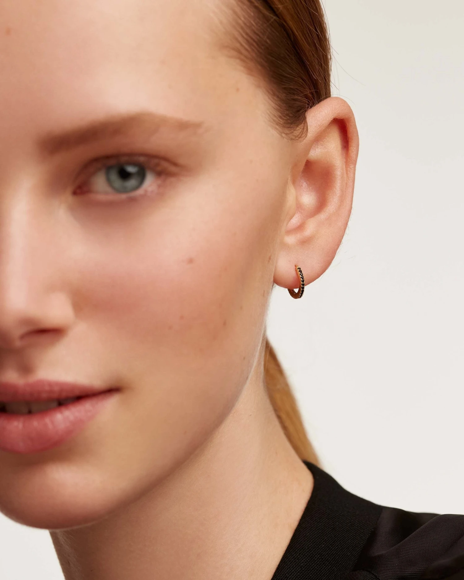 Black Mini Hoops 2 Black Mini Hoops - Image 2