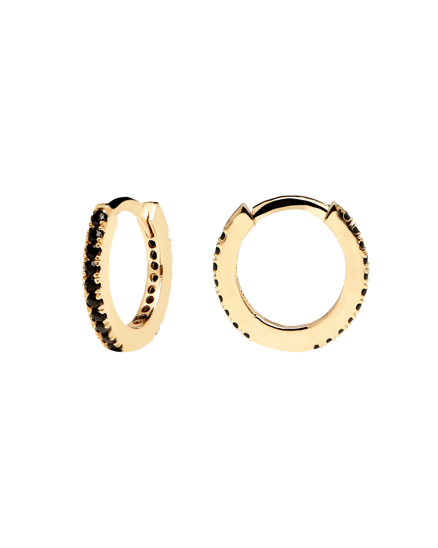 Black Mini Hoops 3 Black Mini Hoops - Image 3