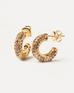 Tiger Earrings -Fashion Accessories AR01 291 U alt2
