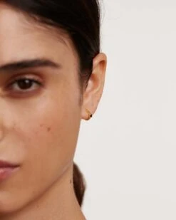 Black Solitary Earrings 10 Black Solitary Earrings -Fashion Accessories AR01 335 U 2 scaled