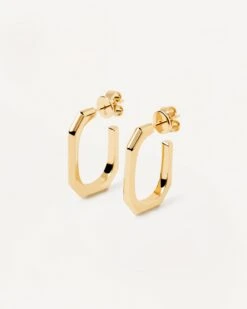 Signature Link Earrings 15 Signature Link Earrings -Fashion Accessories AR01 415 U alt2