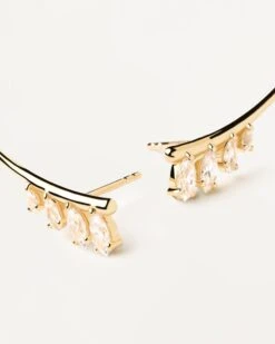 Aqua Climbing Earrings -Fashion Accessories AR01 879 U alt3 scaled