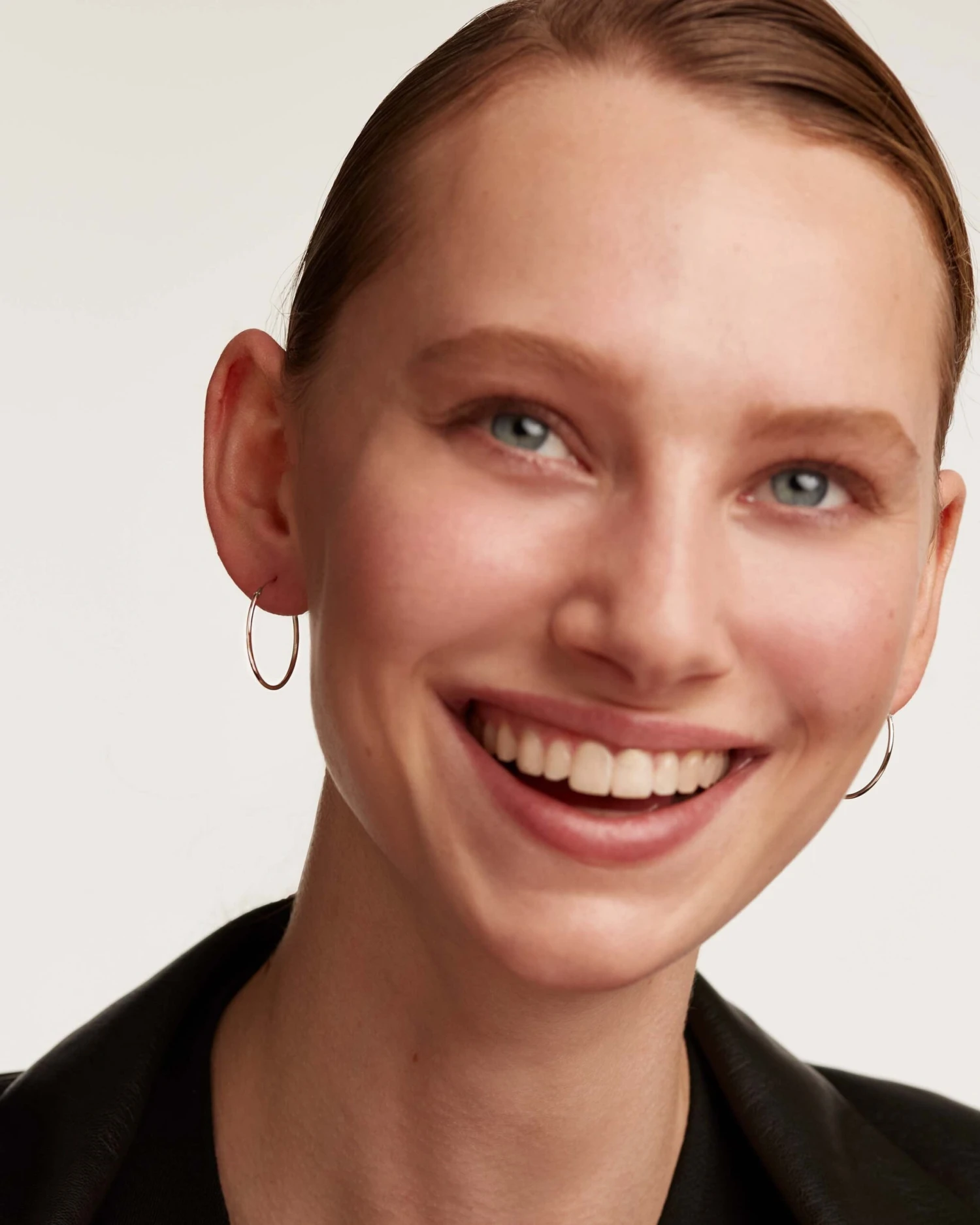 Large Hoops Silver 2 Large Hoops Silver - Image 2