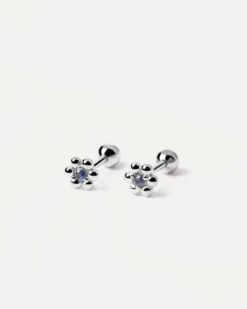 Marguerite Silver Earrings -Fashion Accessories AR02 283 U 1