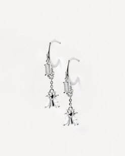 Breeze Silver Earrings -Fashion Accessories AR02 315 U alt4