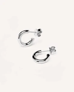 Mini Cloud Silver Earrings -Fashion Accessories AR02 376 U 4 scaled