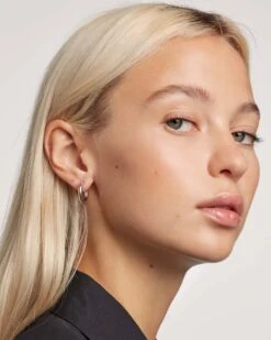 Medium Cloud Silver Earrings -Fashion Accessories AR02 377 U 0 scaled