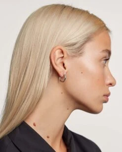 Medium Cloud Silver Earrings -Fashion Accessories AR02 377 U 1 scaled