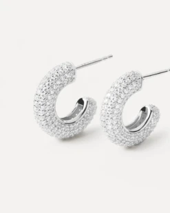 King Silver Earrings -Fashion Accessories AR02 576 U alt1